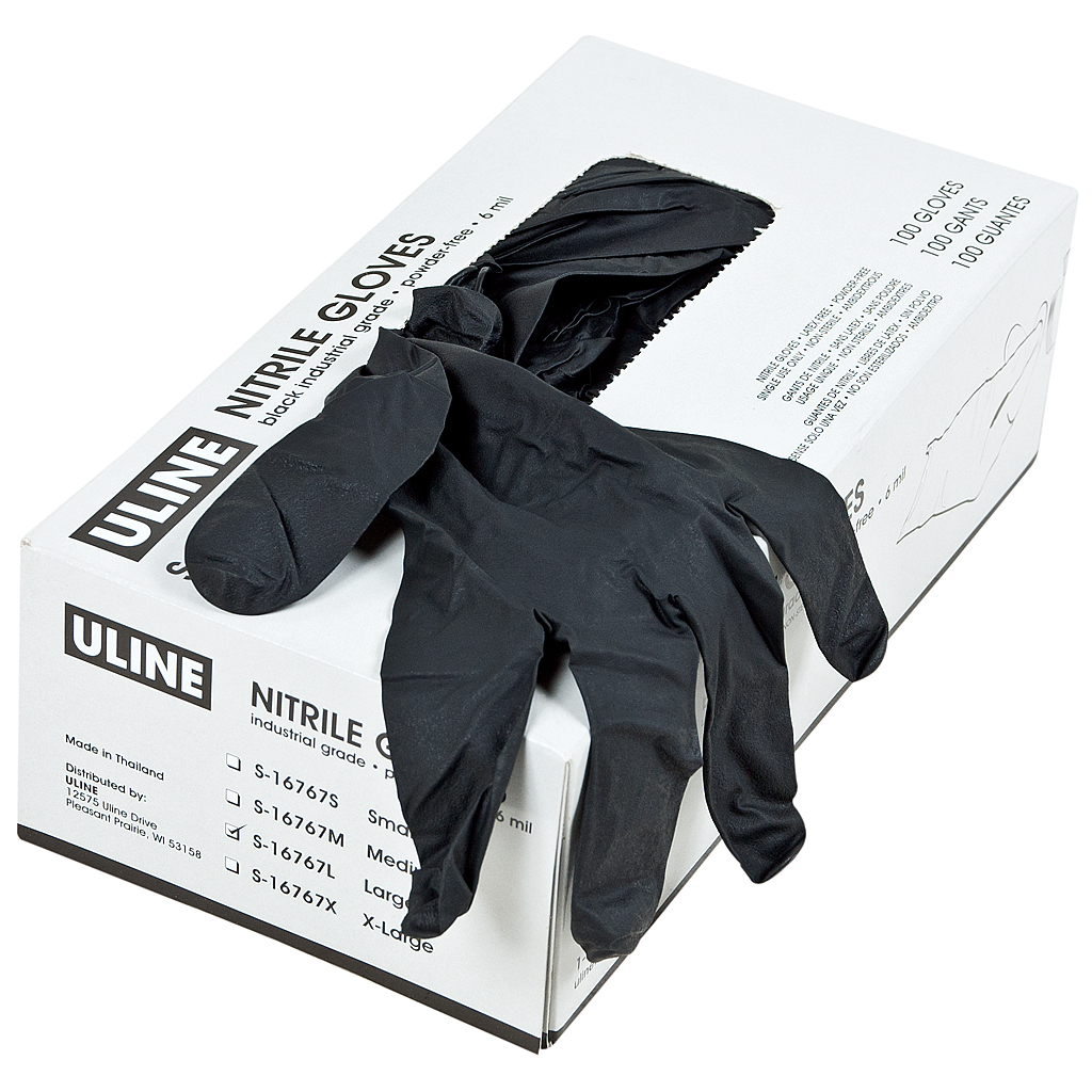 uline disposable nitrile gloves